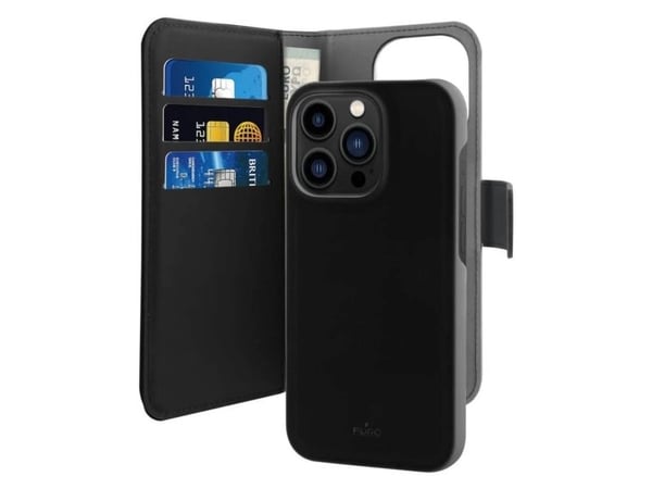 PURO IPC14P61BOOKC3BLK, Folio, Apple, iPhone 14 Pro, 15,5 cm (6.1"), Svart