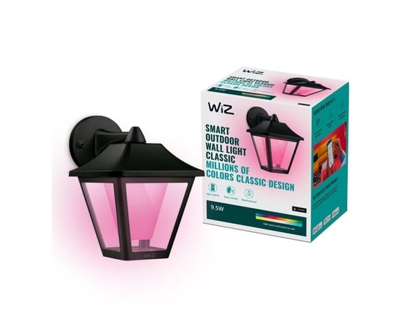WiFi Smart Klassisk Vegglampe Utefarge + Varm-kald hvit 230V
