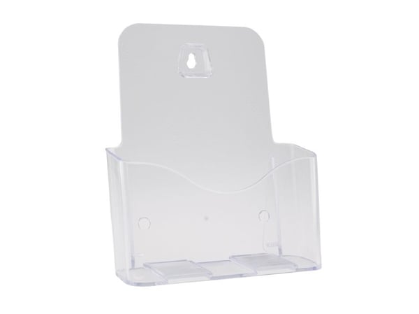 Brochure holder, BNT A5 1 rum til bord/væg, transparent Brochure holder, BNT A5 1 rum til bord/væg, transparent