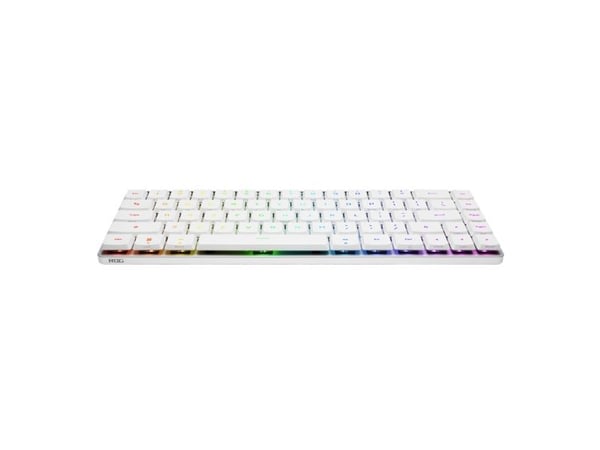 ASUS 90MP03EC-BKNA10, 65%, Langallinen & langaton, USB + RF Wireless + Bluetooth, Optinen näppäinkytkin, RGB LED, Valkoinen