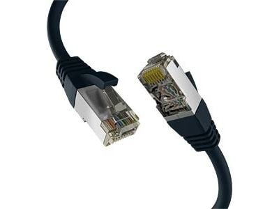 EFB-Elektronik CAT8.1 MUSTA 20m RJ45 PATCH KAAPELI S/FTP PIMF LSZH 2000MHZ 40GB VERKKOKAAPELI (EC020200309)