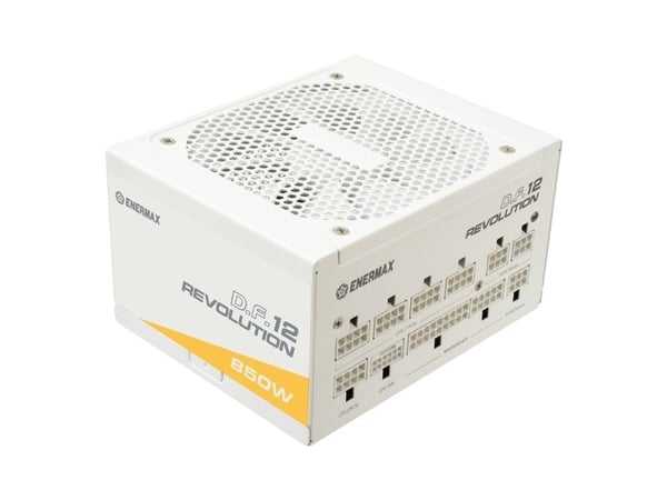 Enermax Revolution D.F. 12 ETV850G-W - Strømforsyning (intern) - ATX12V 3.1 - 80 PLUS Gold - AC 100-240 V - 850 watt - hvit