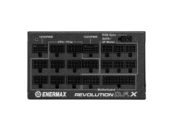 Enermax Revolution D.F. X - Strømforsyning (intern) - helt modulær - ATX12V 3.0 - 80 PLUS Gold - AC 115-240 V - 1650 watt
