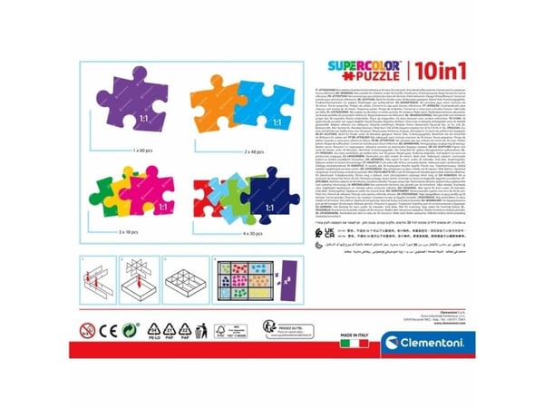 Clementoni Clementoni Puzzle 10in1 Peppa Pig. Peppa Pig 20271