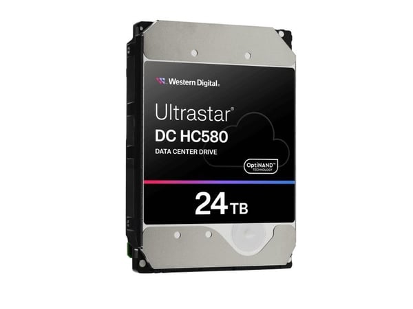 WD Ultrastar DC HC580 WUH722424AL5204 - Harddisk - Data Center - 24 TB - intern - 3.5" - SAS 12Gb/s - 7200 rpm - buffer: 512 MB
