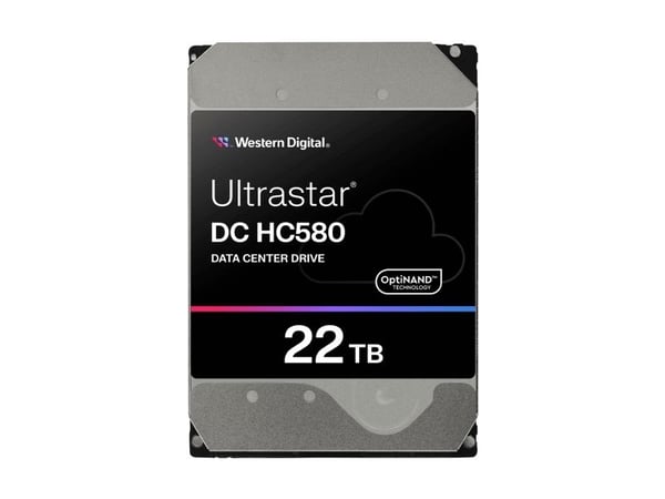 WD Ultrastar DC HC580 WUH722422AL5204 - Harddisk - Data Center - 22 TB - intern - 3.5" - SAS 12Gb/s - 7200 rpm - buffer: 512 MB