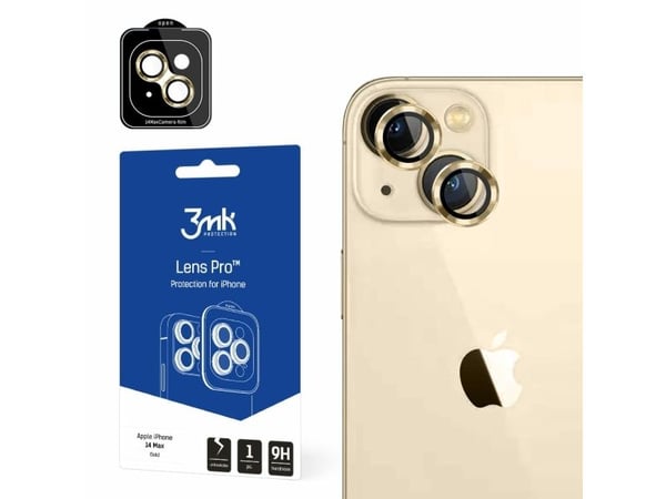 3MK Hybridilasi kameran linssille 3MK Lens Protection Pro Apple iPhone 14 Plus kultainen/kultainen 3MK Hybridilasi kameran linssille 3MK Lens Protection Pro Apple iPhone 14 Plus kultainen/kultainen