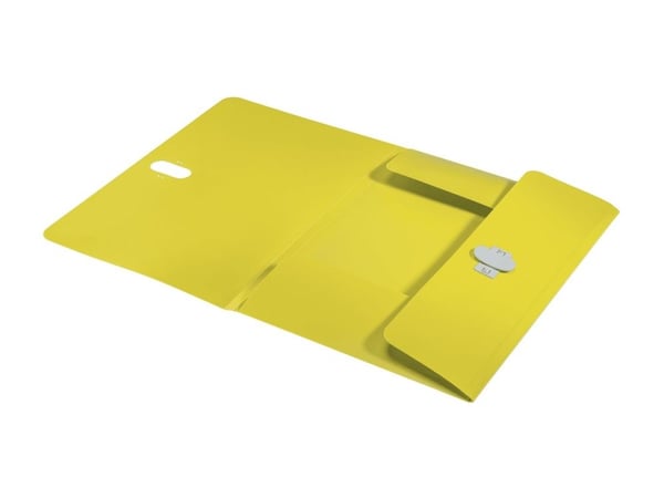 3-läppäkansio Leitz Recycle A4 PP keltainen - (10 kpl)