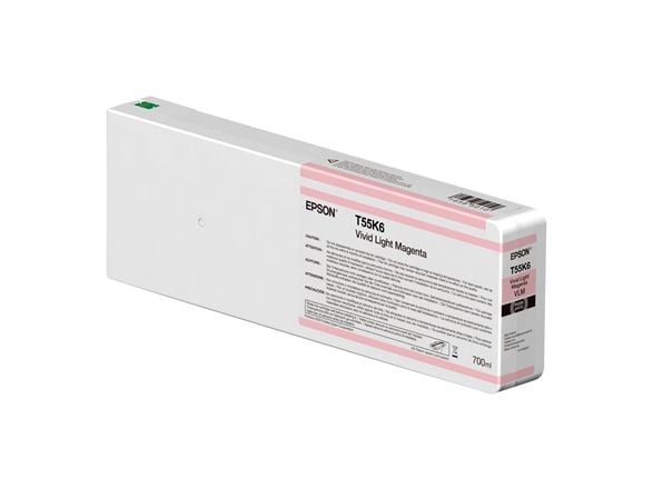 Epson T55K60N UltraChrome HDX/HD, Kirkas vaaleanmagenta, 700 ml, 1 kpl, Kertapakkaus