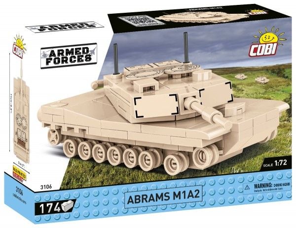 COBI Abrams M1A2, Byggsats, 6 År, 174 styck