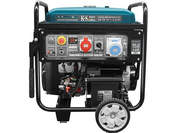 KS bensindrevet generator KS 15-1E 1/3 ATSR 12,0 kW 230/400 V, elektrisk start KS bensindrevet generator KS 15-1E 1/3 ATSR 12,0 kW 230/400 V, elektrisk start