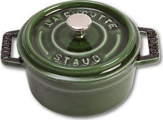 Staub Minis, Enkel panne, Grønn, Støpejern, 0,25 l, 10 cm, 700 g