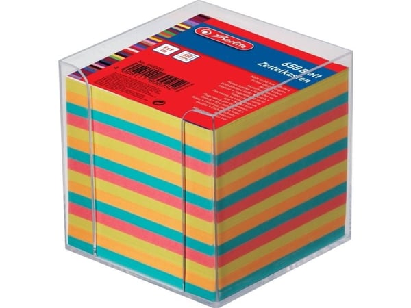 Herlitz 01600253, firkantet, flerfarget, 90 mm, 90 mm, eske