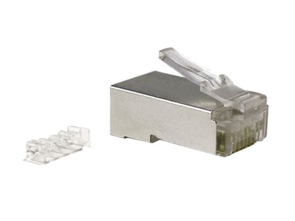 Alantec WT107, RJ45, Grå, Hankjønn, Rett, Metall, 100 stykker