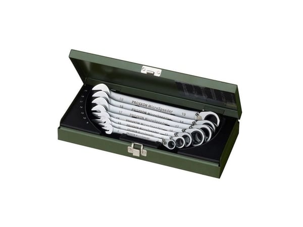 Proxxon Industrial 23124 MicroSpeeder haarukka-avaimensarja 7 kpl 8 - 19 mm