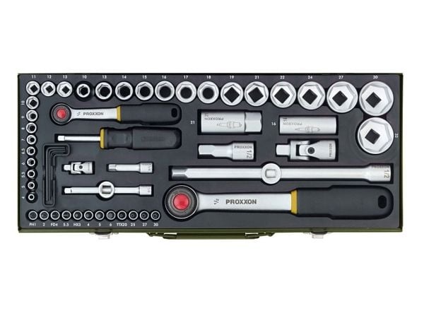 Hylsysarja 1/4"+1/2" 56 kpl PROXXON