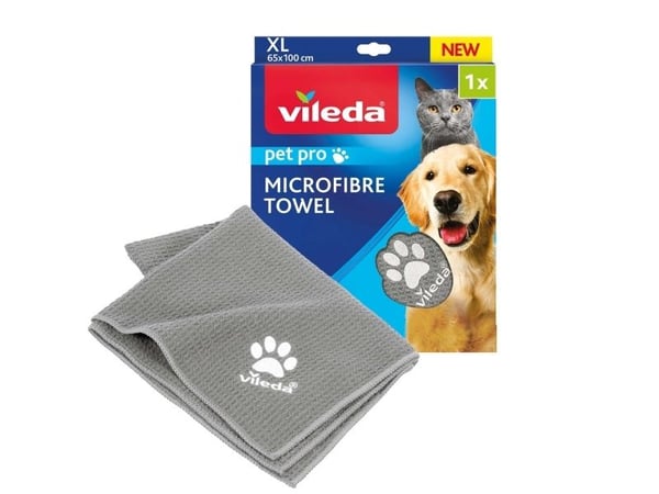 Vileda 172651, Katt, Hund, Mikrofiber, Grå, XL, 650 mm, 1000 mm