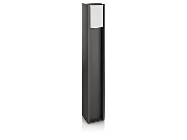 Philips EcoMoods Bridge-stolpelys, 14 W, E27, ingen pære, Utendørs sokkel/stang-belysning, Antrasitt, Metall, IP44, Hage, I