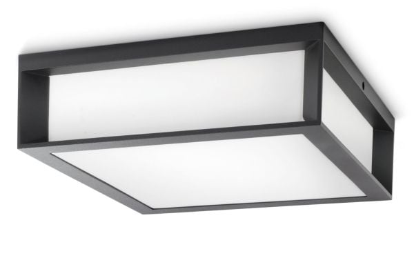 Philips EcoMoods Utomhusbelysning, Taklampa utomhus, Antracit, Aluminium, IP44, Entré, II