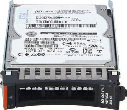 Lenovo - Harddisk - 300 GB - hot-swap - 2.5" - SAS 6Gb/s - 10000 rpm - for BladeCenter HS23; System x3100 M5; x3300 M4; x35XX M4; x3650 M4; x3650 M...