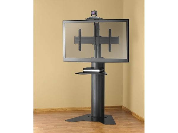 Chief Fusion Large Height-Adjustable Floor Stand Display Mount - For Displays 42-86" - Black - Stativ - for flatpanel - svart - skjermstørrelse: 40...