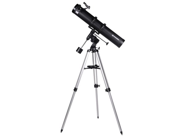 Bresser Optik Galaxia 114/900 EQ karbon-ekvatorial Newtonsk speilteleskop, forstørrelse 45 til 675 x (4614909)