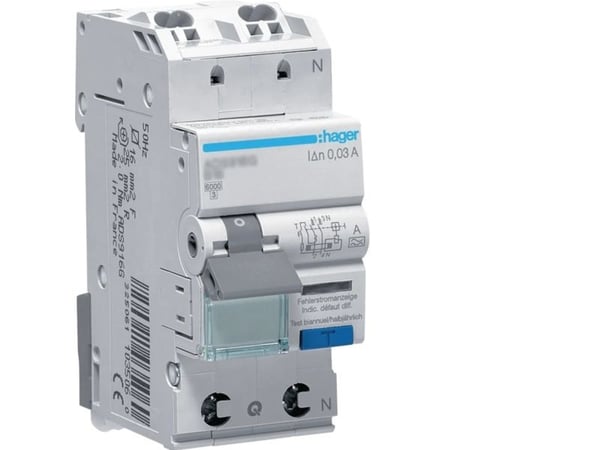 Hager ADS960D, Pienoiskatkaisija, IP2X