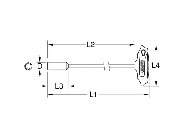 KS Tools toppnøkkel-skrutrekker 158.5413 nøkkelvidde 13 mm