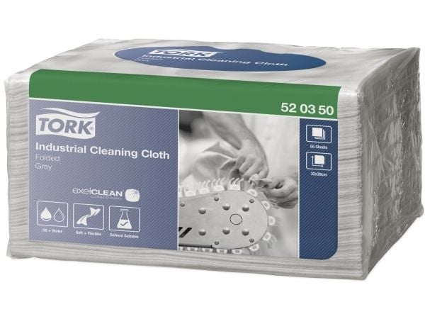 Tork 520350, Papir, Grå, 320 mm, 385 mm, 55 stykker, 195 mm