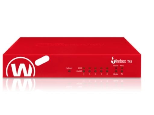 WatchGuard Firebox T45 - Sikkerhetsapparat - med 1-års Total Security Suite - 5 porter - 1GbE