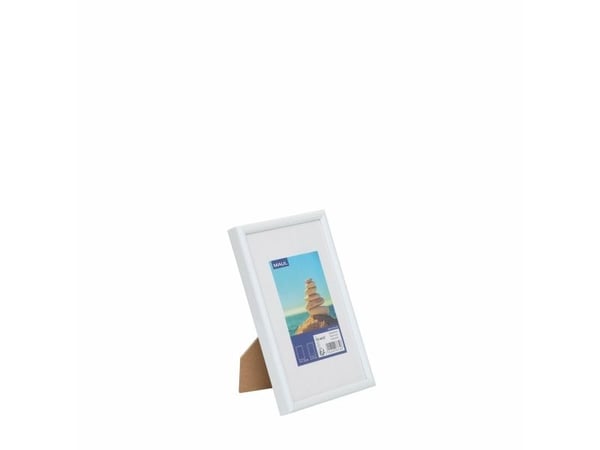 MAUL 1934402, Enkel bilderamme, MDF, Plast, Polykarbonat (PC), Hvit, Bord, 10 x 15 cm, Rektangulær