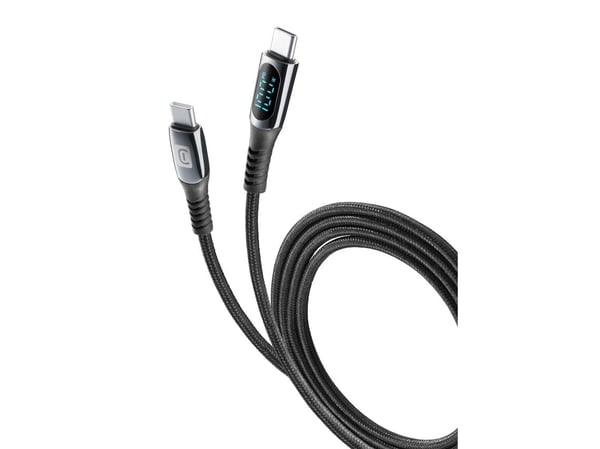 Cellularline 8018080456145, 2 m, USB C, USB C, Svart