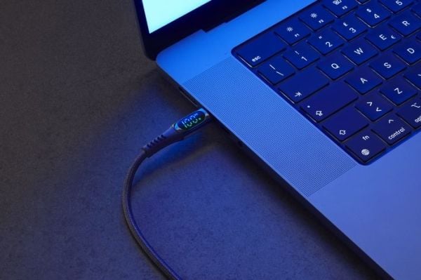 Cellularline 8018080456145, 2 m, USB C, USB C, Svart