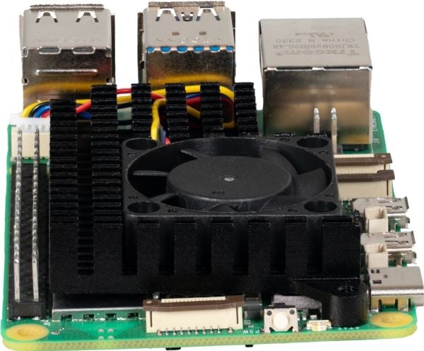 Joy-iT RB-HEATSINK5, Cooler, Raspberry Pi 5, Raspberry Pi, Sort, Aluminium, 65 mm