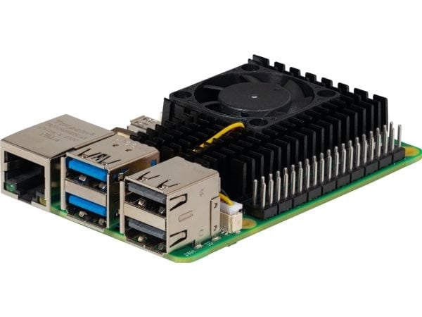 Joy-iT RB-HEATSINK5, Cooler, Raspberry Pi 5, Raspberry Pi, Sort, Aluminium, 65 mm