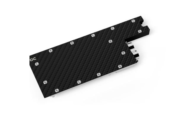 Alphacool 13725, Vannblokk + Bakplate, Karbon, Kopper, Sort, Karbon, 1/4", CE, FC, RoHS, 246,4 mm