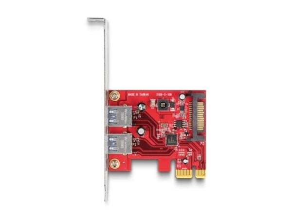 Delock - USB-adapter - PCIe 2.0 låg profil - USB-C 3.2 Gen 1 x 2