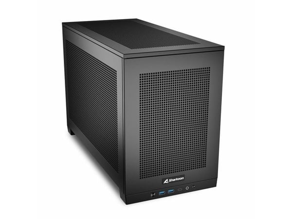 Sharkoon Rebel C20 rgb - MT - mini-ITX - ingen strømforsyning (SFX12V) - USB/lyd