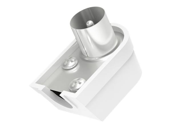 Hama Essential Line - Antennekontakt hunn vinklet - koaksial - hvit