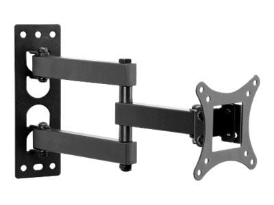 ART AR-57A - Brakett - justerbar arm - for LCD-TV - metall - pulverbelagt svart - skjermstørrelse: 17"-42" - veggmonterbar