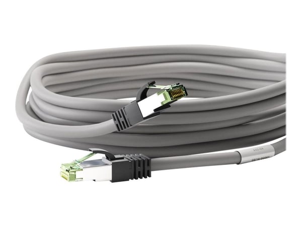 goobay - Koblingskabel - RJ-45 (hann) til RJ-45 (hann) - 3 m - SFTP, PiMF - CAT 8.1 - halogenfri, formstøpt, uten hindringer, flertrådet - grå