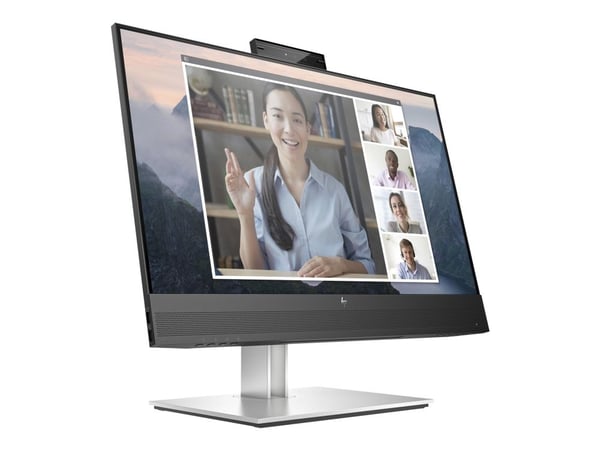 HP E24mv G4 Conferencing Monitor - E-Series - LED-skjerm - 24" - 1920 x 1080 Full HD (1080p) @ 60 Hz - IPS - 250 cd/m² - 1000:1 - 5 ms - HDMI, VGA,...