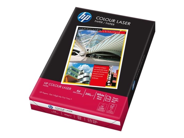 HP Colour Laser Paper - A4 (210 x 297 mm) - 200 g/m² - 250 ark vanligt papper