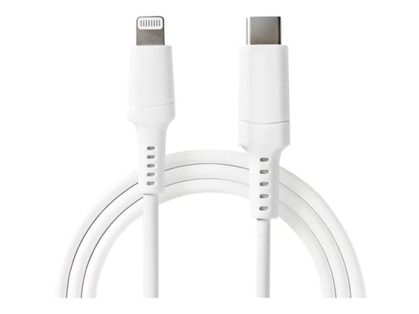 Nedis - Lightning-kabel - Lightning hann til 24 pin USB-C hann - 2 m - hvit - rund, USB Power Delivery (3A, 60W) Nedis - Lightning-kabel - Lightning hann til 24 pin USB-C hann - 2 m - hvit - rund, USB Power Delivery (3A, 60W)