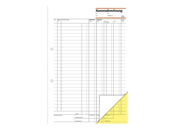 Sigel - Kontantrapport - 50 ark - A4 (210 x 297 mm) - dublett - karbonfri