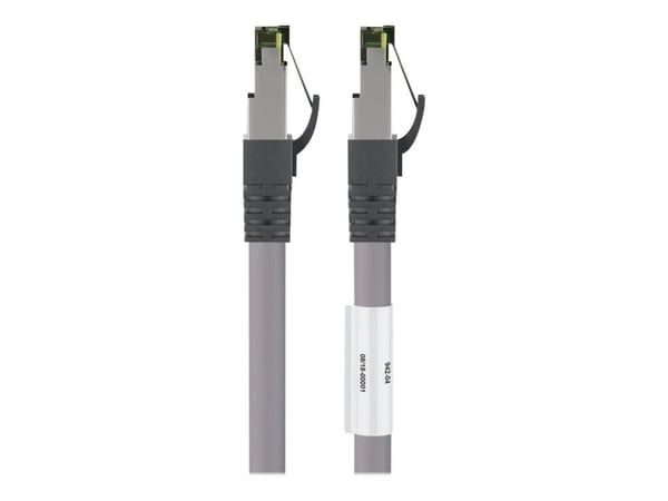 goobay - Koblingskabel - RJ-45 (hann) til RJ-45 (hann) - 3 m - SFTP, PiMF - CAT 8.1 - halogenfri, formstøpt, uten hindringer, flertrådet - grå