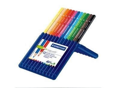 Färgpennor Staedtler Ergo soft triangulär ass. färger (12 st)