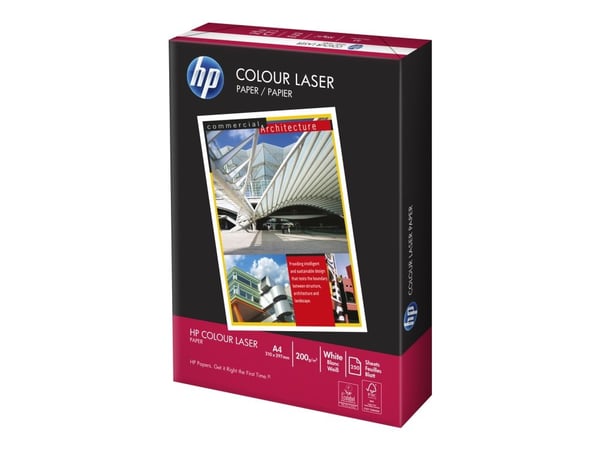HP Colour Laser Paper - A4 (210 x 297 mm) - 200 g/m² - 250 ark vanligt papper