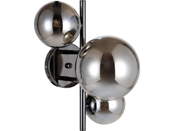 Italux vegglampe Canello WL-406007-3A-BCR krom/svart