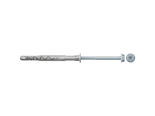 Fischer 540134, Skrue- og veggpluggsett, Lettbetong, Murstein, Betong, Gipsblokk, Murverk, Plast, Sinkbelagt stål, Torx, TX30